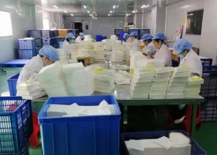 Valentine paper napkin packing workshop Valentine paper napkin packing workshop